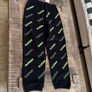 Playboy x Missguided Slogan Repeat Print Jogger NWT